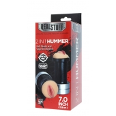 Двусторонний мастурбатор REALSTUFF 2 IN 1 HUMMER MOUTH   VAGINA - ротик и вагина - Dream Toys - в Чебоксарах купить с доставкой