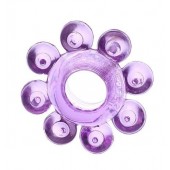 Мягкая фиолетовая гелевая насадка - Toyfa Basic - в Чебоксарах купить с доставкой