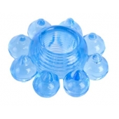 Голубая гелевая насадка-цветок - Toyfa Basic - в Чебоксарах купить с доставкой