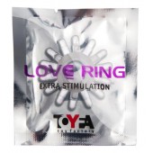 Прозрачное гелевое эрекционное кольцо с шипиками - Toyfa Basic - в Чебоксарах купить с доставкой