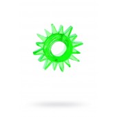 Зеленое эрекционное кольцо-солнце - Toyfa Basic - в Чебоксарах купить с доставкой