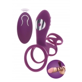 Фиолетовая эрекционная вибронасадка Halo Halo C-Ring Sleeve - Toy Joy - в Чебоксарах купить с доставкой