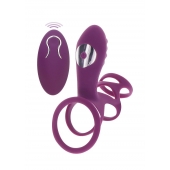 Фиолетовая эрекционная вибронасадка Halo Halo C-Ring Sleeve - Toy Joy - в Чебоксарах купить с доставкой