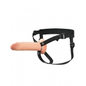 Полый страпон на ремнях 8’’ Hollow Silicone Strap-on - Pipedream - купить с доставкой в Чебоксарах