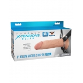 Полый страпон на ремнях 6’’ Hollow Silicone Strap-on - Pipedream - купить с доставкой в Чебоксарах