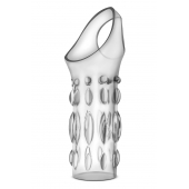 Прозрачная насадка на пенис Stretchy Studded Penis Sleeve Ring - Blush Novelties - в Чебоксарах купить с доставкой