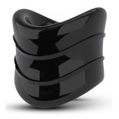 Черное эрекционное кольцо на мошонку Beef Ball Stretcher Snug X Long - Blush Novelties - в Чебоксарах купить с доставкой