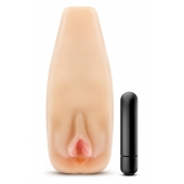 Мастурбатор-вагина с вибрацией Soft   Wet Natasha Realistic Beige Masturbator - Blush Novelties - в Чебоксарах купить с доставкой