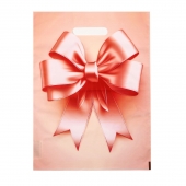 Пакет с принтом в виде банта с вырубной ручкой (30х40 см) - Сима-Ленд - купить с доставкой в Чебоксарах