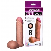 Фаллическая насадка для страпона UNICOCK 8  - 20 см. - LOVETOY (А-Полимер) - купить с доставкой в Чебоксарах