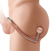 Кольцо на пенис с анальным стимулятором Stainless Steel Anal Hook   Cock Ring - BlueLine - в Чебоксарах купить с доставкой