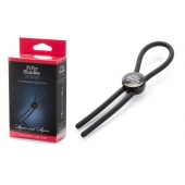 Тёмно-серое эрекционное кольцо с зажимом Again and Again Adjustable Cock Ring - Fifty Shades of Grey - в Чебоксарах купить с доставкой