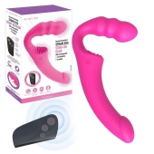 Розовый безремневой страпон Straples Strap-On Dildo - Erokay - купить с доставкой в Чебоксарах