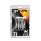 Прозрачная насадка с шипами STAY HARD COCK SLEEVE 01 CLEAR - Blush Novelties - в Чебоксарах купить с доставкой
