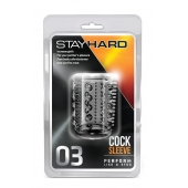 Прозрачная насадка с шипами и шишечками STAY HARD COCK SLEEVE 03 CLEAR - Blush Novelties - в Чебоксарах купить с доставкой