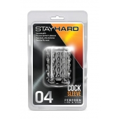 Прозрачная насадка с бороздками STAY HARD COCK SLEEVE 04 CLEAR - Blush Novelties - в Чебоксарах купить с доставкой