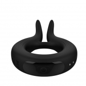 Черное эрекционное кольцо Marry Me Rechargeable Vibrating Cockring - Adrien Lastic - в Чебоксарах купить с доставкой