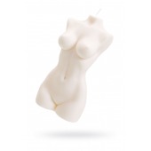 Белая интерьерная свеча в форме женского торса - 850 гр. - Pecado - купить с доставкой в Чебоксарах