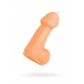 Оранжевая свеча в форме пениса - 47 гр. - Pecado - купить с доставкой в Чебоксарах