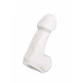Белая свеча в форме пениса - 47 гр. - Pecado - купить с доставкой в Чебоксарах