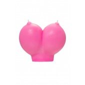 Розовая свеча «Сиськи» - 150 гр. - Pecado - купить с доставкой в Чебоксарах