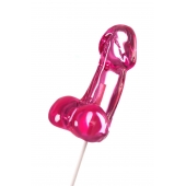 Розовый леденец в форме члена со вкусом айриш крим - 80 гр. - Sosuчki - купить с доставкой в Чебоксарах