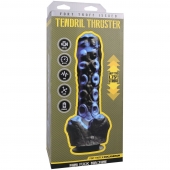 Черно-синяя мини-машина на присоске Tendril Thruster - 21,6 см. - Doc Johnson - купить с доставкой в Чебоксарах