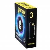 Супертонкие презервативы Ganzo Invisible - 3 шт. - Ganzo - купить с доставкой в Чебоксарах
