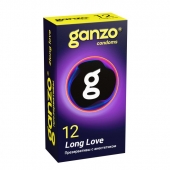 Презервативы с анестетиком для продления удовольствия Ganzo Long Love - 12 шт. - Ganzo - купить с доставкой в Чебоксарах