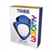 Синее эрекционное кольцо Wooomy Tribeс с вибрацией - Adrien Lastic - в Чебоксарах купить с доставкой