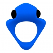 Синее эрекционное кольцо Wooomy Tribeс с вибрацией - Adrien Lastic - в Чебоксарах купить с доставкой