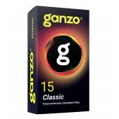 Классические презервативы с обильной смазкой Ganzo Classic - 15 шт. - Ganzo - купить с доставкой в Чебоксарах