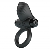 Черное эрекционное кольцо с вибрацией Adrien - Baile - в Чебоксарах купить с доставкой