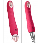 Малиновая насадка на душ с вибрацией Showers to orgasm - 20,1 см. - Orion - купить с доставкой в Чебоксарах