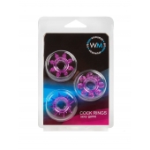 Набор из 3 лиловых эрекционных колец различной формы - Erowoman-Eroman - в Чебоксарах купить с доставкой