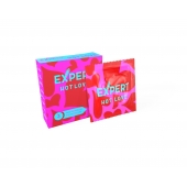 Презервативы с разогревающим эффектом Expert Hot Love - 3 шт. - Expert - купить с доставкой в Чебоксарах