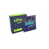 Светящиеся в темноте презервативы Expert Neon - 3 шт. - Expert - купить с доставкой в Чебоксарах