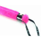 Нежная плеть с розовым мехом BDSM Light - 43 см. - БДСМ Арсенал - купить с доставкой в Чебоксарах