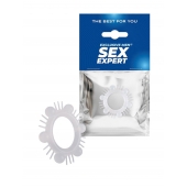 Эластичное эрекционное кольцо с шипиками и шариками - Sex Expert - в Чебоксарах купить с доставкой