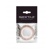 Эрекционное кольцо с бежевыми «ресничками» - Sextaz - в Чебоксарах купить с доставкой