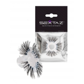 Эластичное эрекционное кольцо с черными «ресничками» - Sextaz - в Чебоксарах купить с доставкой