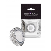 Эластичное эрекционное кольцо с длинными черными «ресничками» - Sextaz - в Чебоксарах купить с доставкой