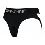 Черные трусики для насадок Heroine Lingerie Harness - size XL - Strap-on-me - купить с доставкой в Чебоксарах