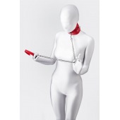 Красный ошейник с подкладкой из меха - ToyFa - купить с доставкой в Чебоксарах