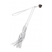 Белая кожаная плеть - 50 см. - Pecado - купить с доставкой в Чебоксарах