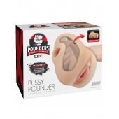 Телесный мастурбатор-вагина Pussy Pounder Squeeze Stroker - Pipedream - в Чебоксарах купить с доставкой