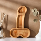 Деревянное блюдо для подачи в форме члена (25 х 16,5 х 1,7 см) - Сима-Ленд - купить с доставкой в Чебоксарах