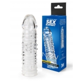 Прозрачная закрытая насадка на пенис - 17 см. - Sex Expert - в Чебоксарах купить с доставкой
