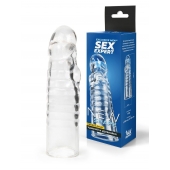 Прозрачная закрытая насадка на член - 15 см. - Sex Expert - в Чебоксарах купить с доставкой