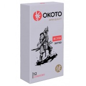 Точечные презервативы OKOTO Dotted - 12 шт. - Sitabella - купить с доставкой в Чебоксарах